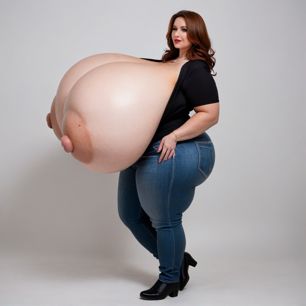 Ganzkörper, 50+, Großer Po BBW KI Porno
