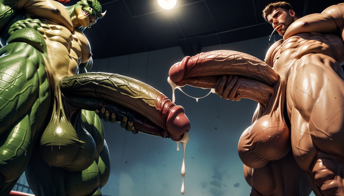 Dragon Anthro, Huge Dick, Tattoos AI Gay Porn