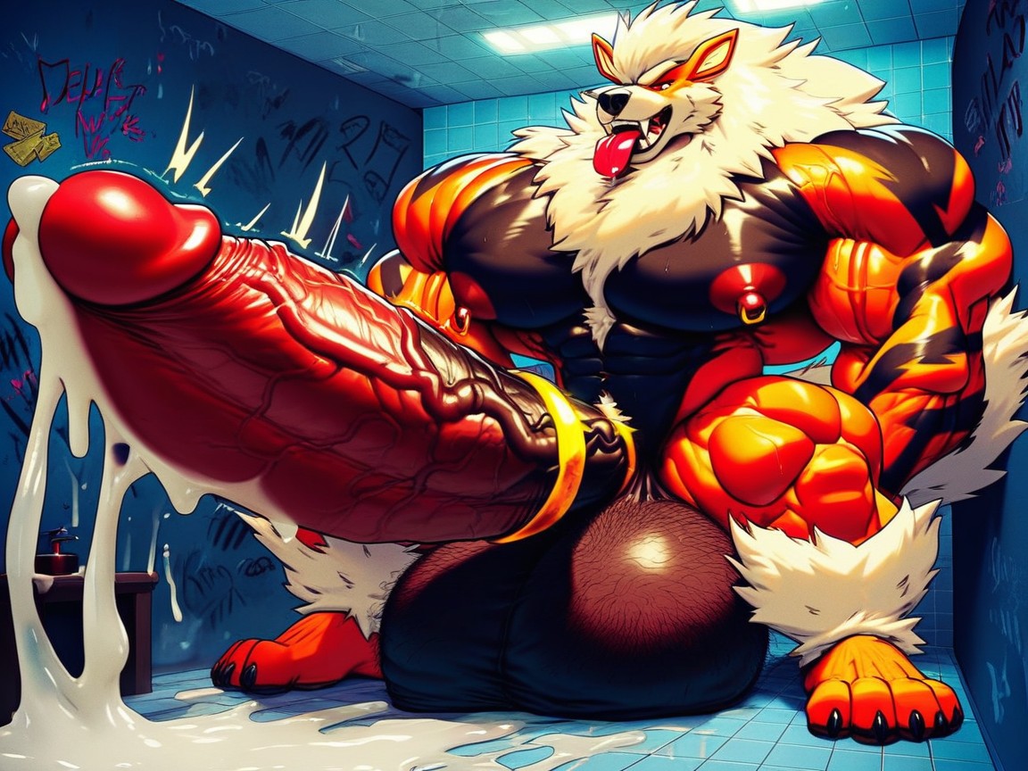 Giant Oversized Balls, Huge Gigantic Balls, Veiny Penis AI Porn