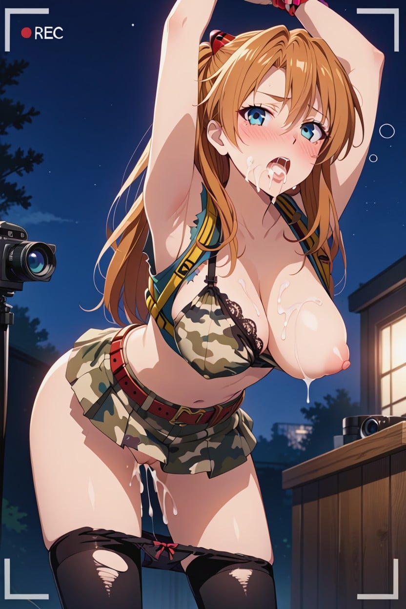 Large Puffy Nipples, Drunk, Cumshot Hentai AI Porn