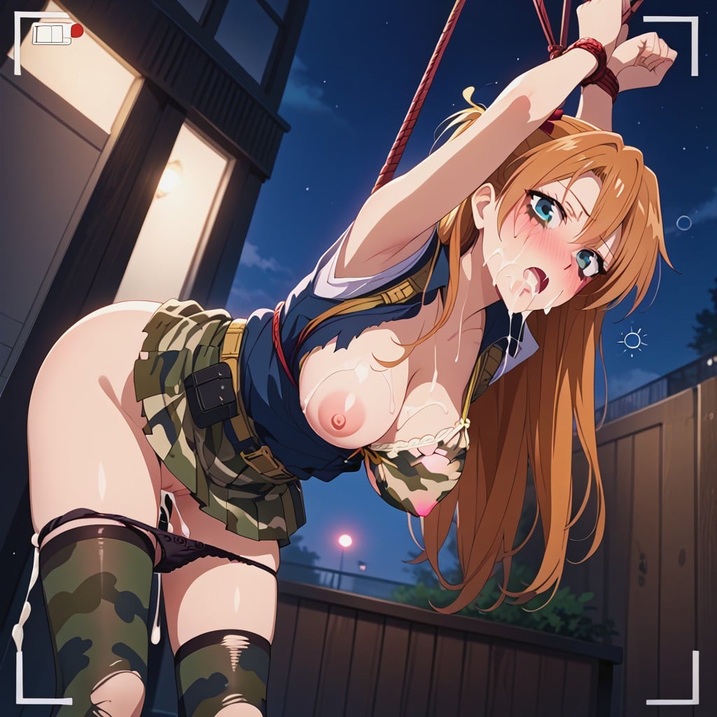 Embarrassed , No Panty, Smeared Makeup Hentai AI Porn