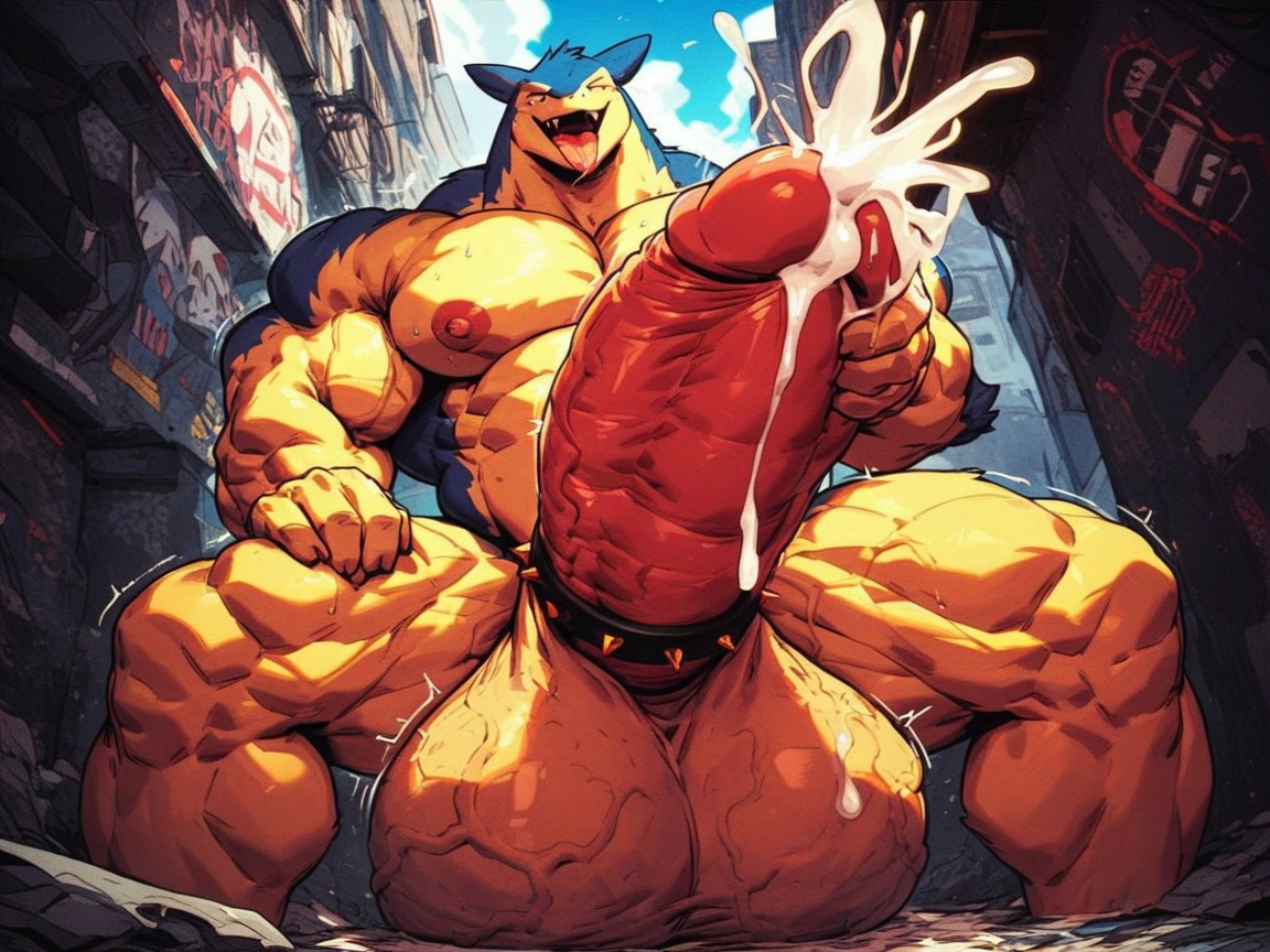 Massive Cock, Hands On Cock, Impossibly Massive Penis AI Porn