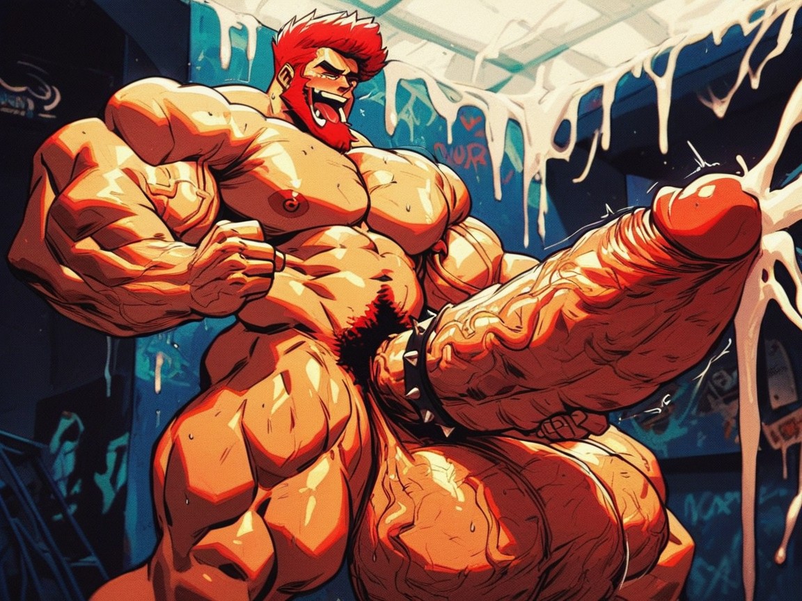Giant Oversized Cock, Hyper Oversized Balls, Impossibly Massive Penis AI Porn