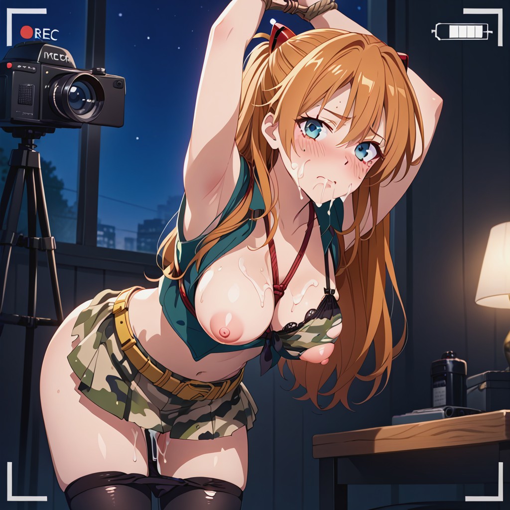 Tired Face , Cum All Over Face, Shibari Hentai AI Porn