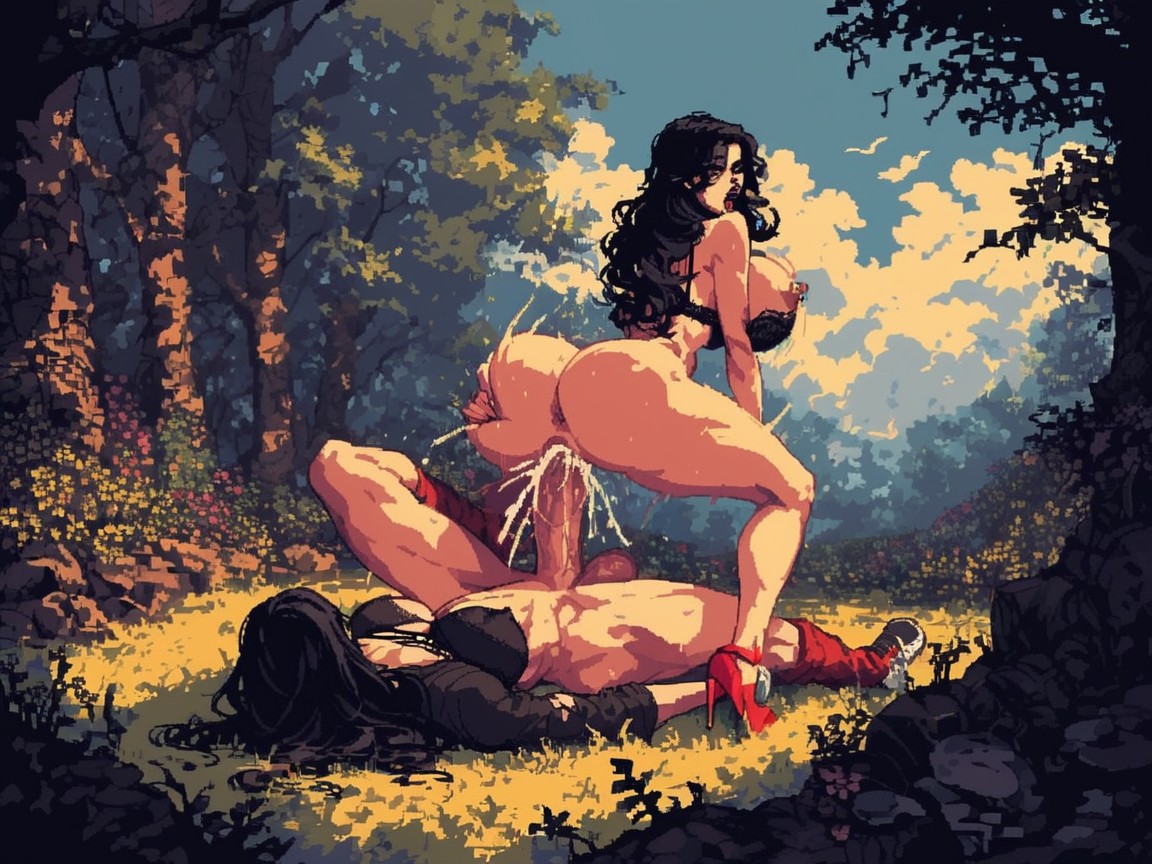 Breasts Busting Out, Perfect Large Natural Breasts, Fantasy Style AI Porn