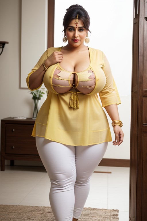 Full Body, Breast Expansion, Tight Kurta AI Porn