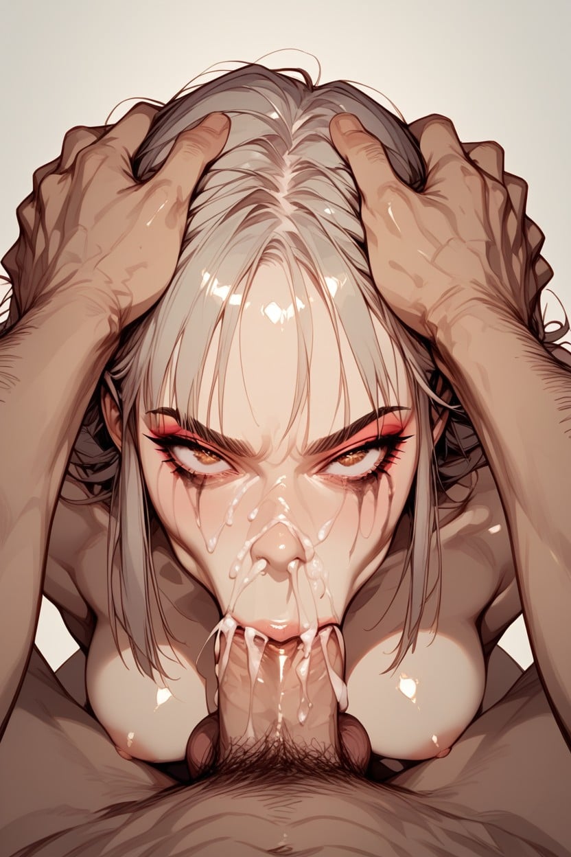 Used Condom, Exhausted Face, Throatfuck Hentai AI Porn