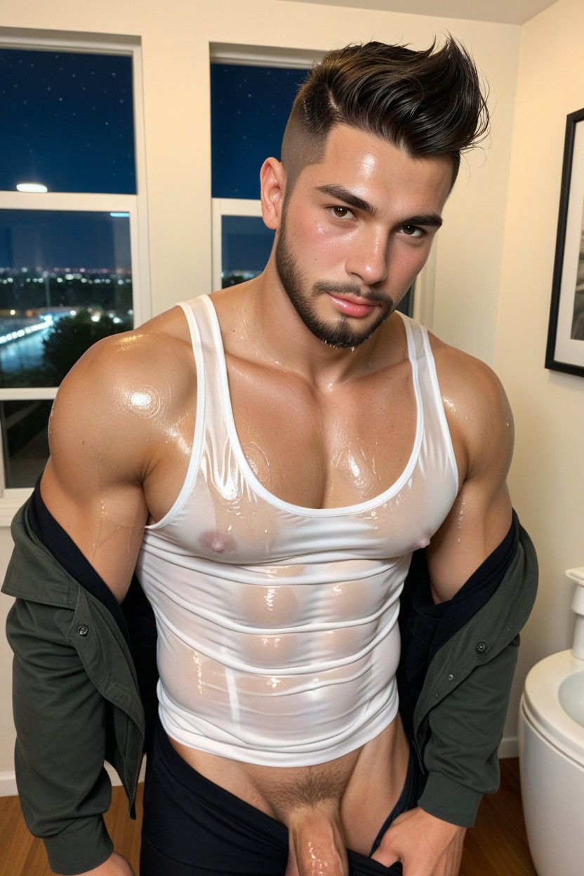 25+, Mouth Hold, Penis AI Gay Porn