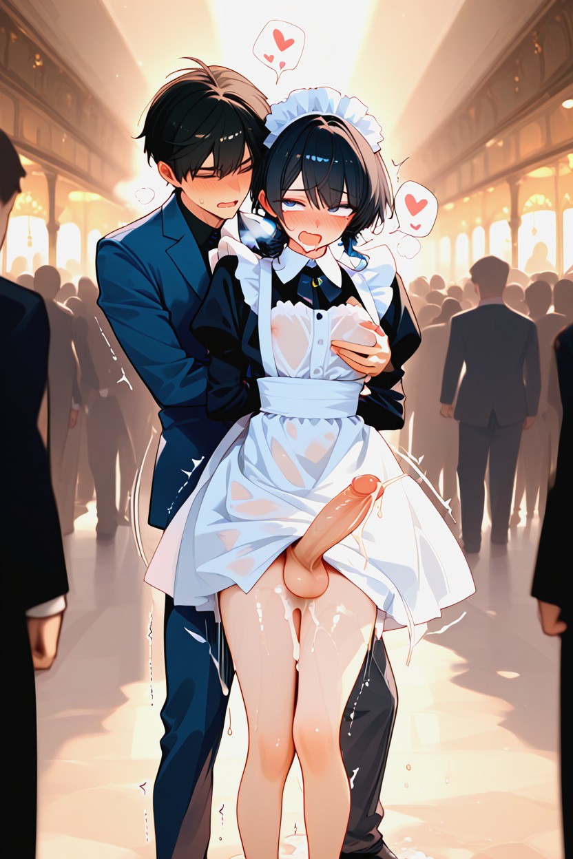 Waist Shot, Teary Eyes, 18+ AI Gay Porn