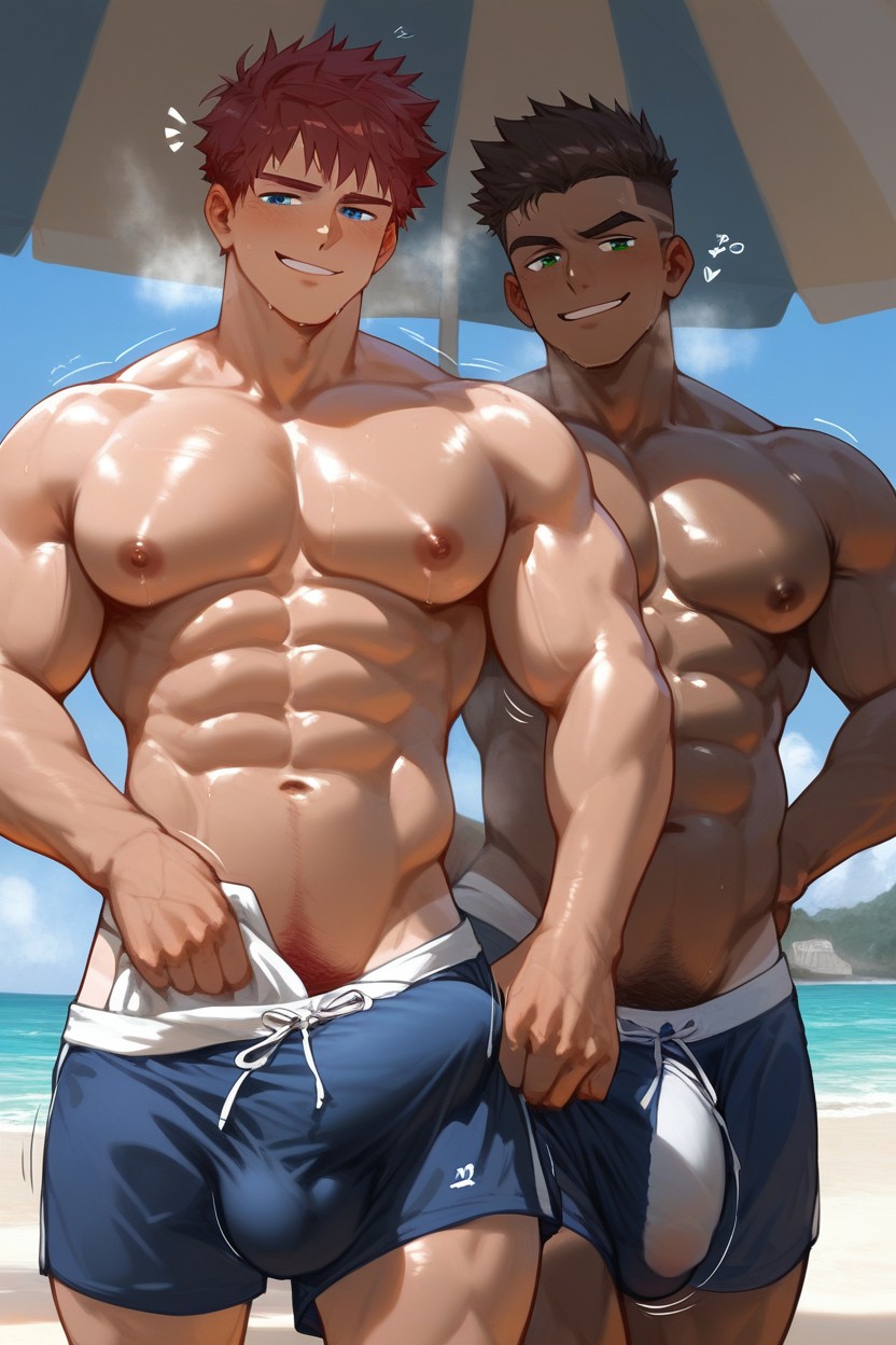 2 People, Cocky, 18+ AI Gay Porn