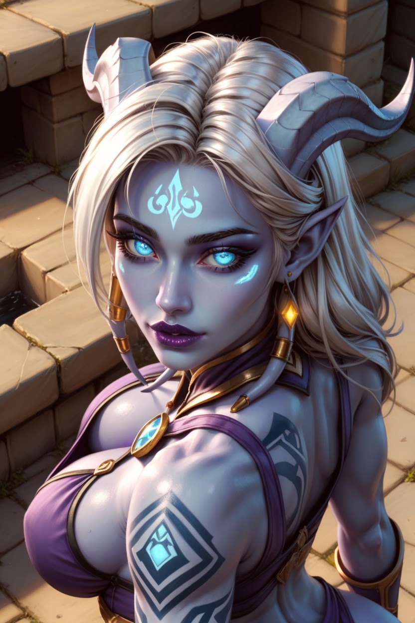 Long Length, Silver Hair Color, Bubble Butt AI Porn