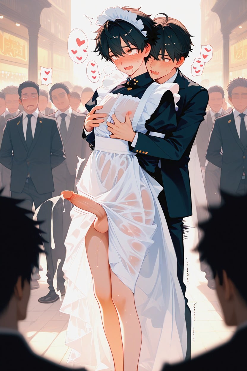 Full Body, Blushed, 18+ AI Gay Porn