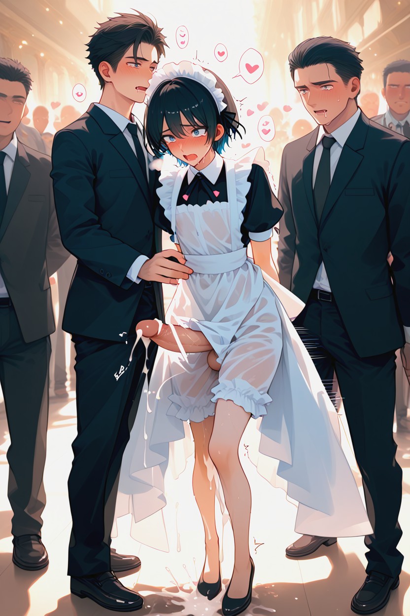 Arms Behind Back, Yaoi, Erect Penis AI Gay Porn