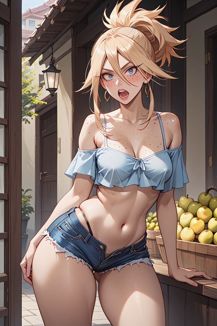 Rounded Ass, High Resolution, Jutting Breasts AI Porn