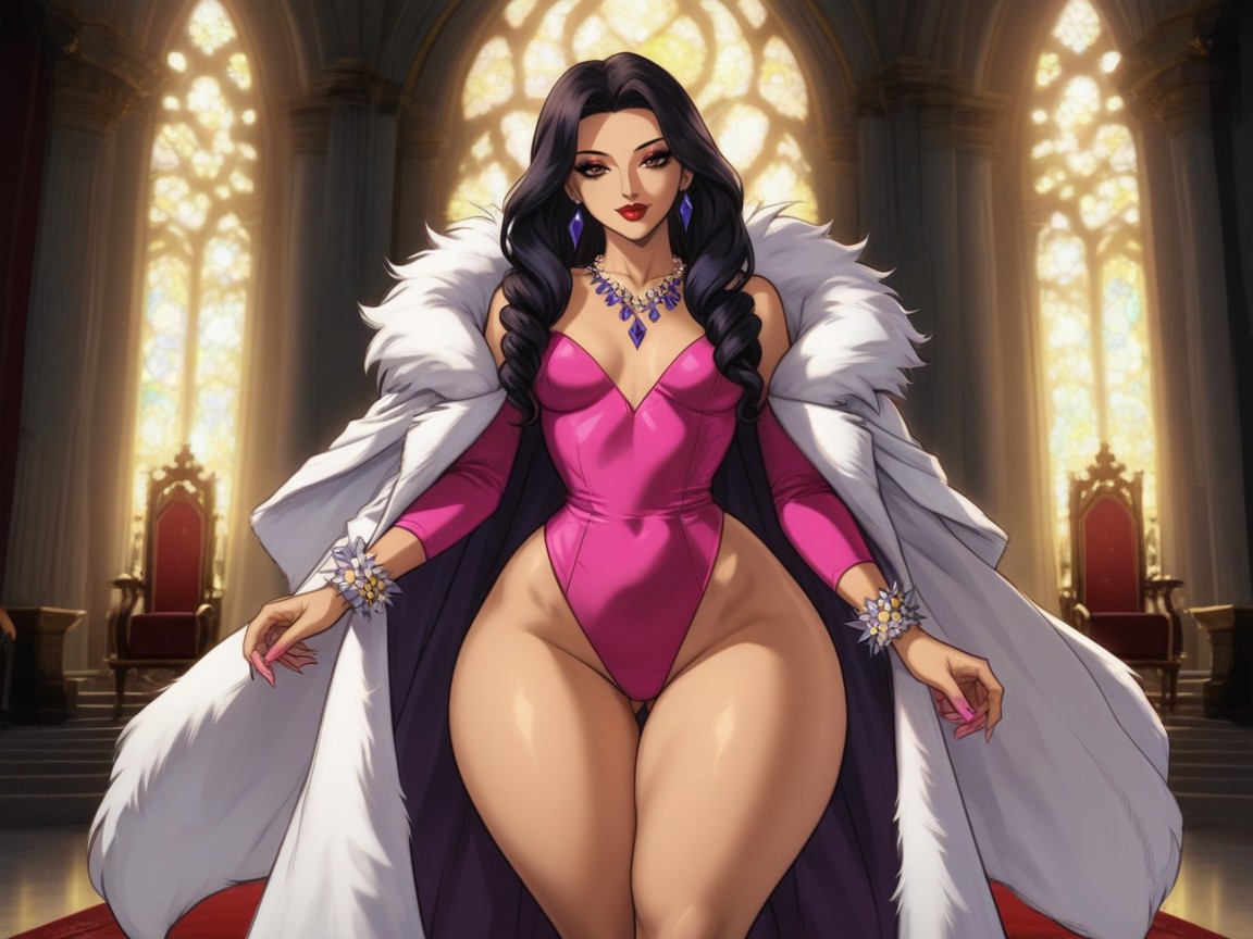 Warm Radiant Lighting, High Breasts, Thick Thighs Hentai AI Porn