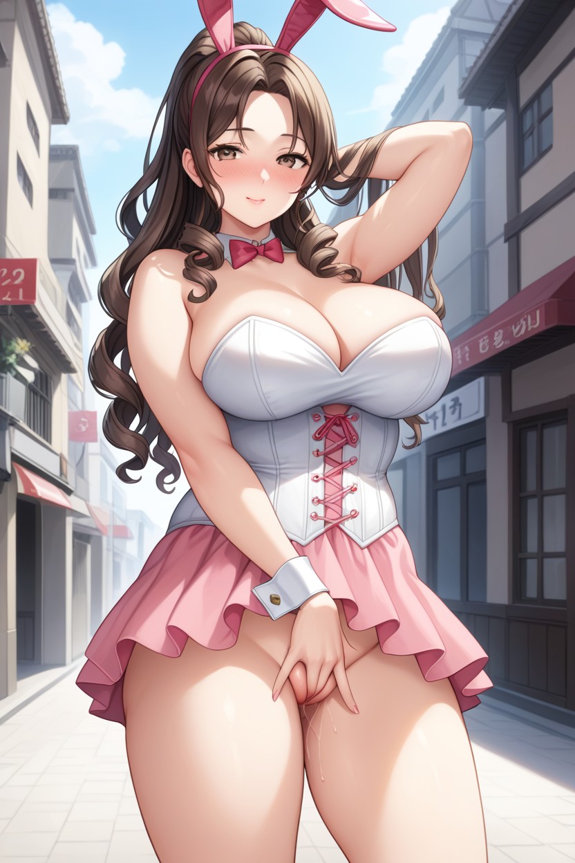 Very Low Rise Skirt, Horny, Bunny Costume Hentai AI Porn