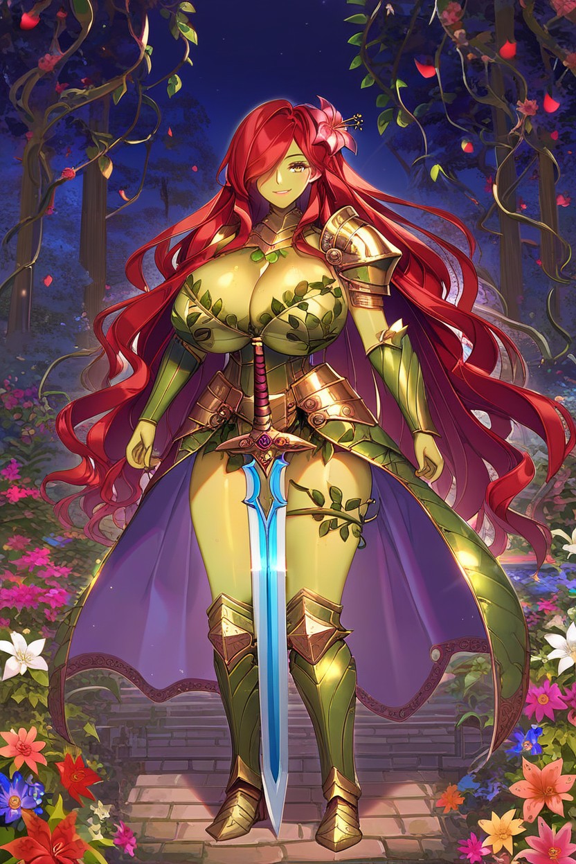 Plant Skin, Armor On Arms, Full Body Viewing Distace Latina KI Porno