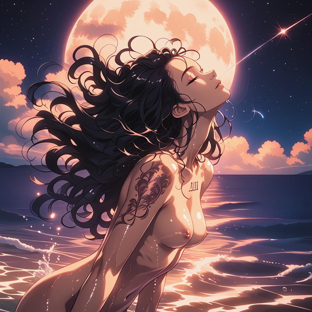 Hair Vertical, Hair Forward, Swinging Hair Back Hentai AI Porn