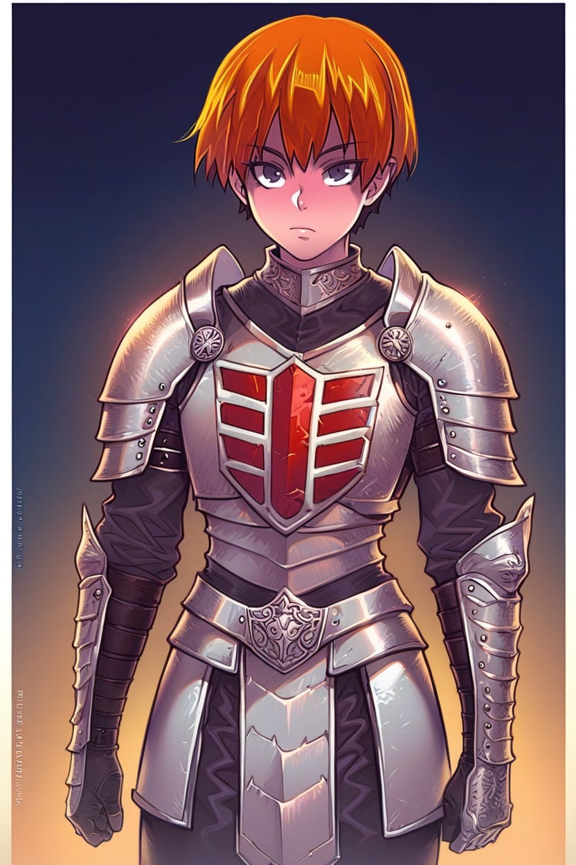 Wearing Armor, Rounded Metal Shoulder Pads, Hard Shadow Hentai AI Porn