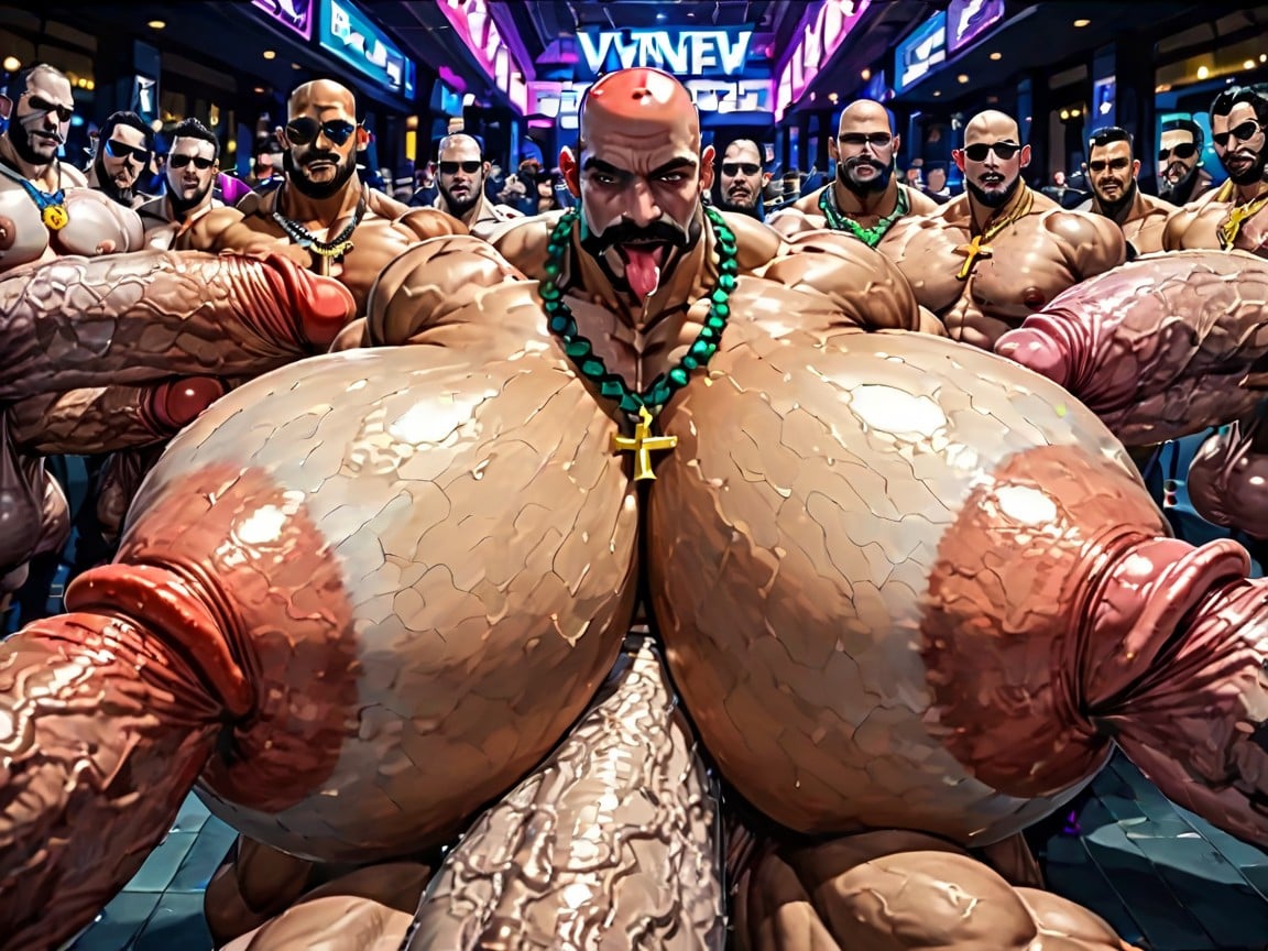 Extremely Large Ass, Impossibly Long Hyper Penis, Oversized Hyper Boobs AI Gay Porn