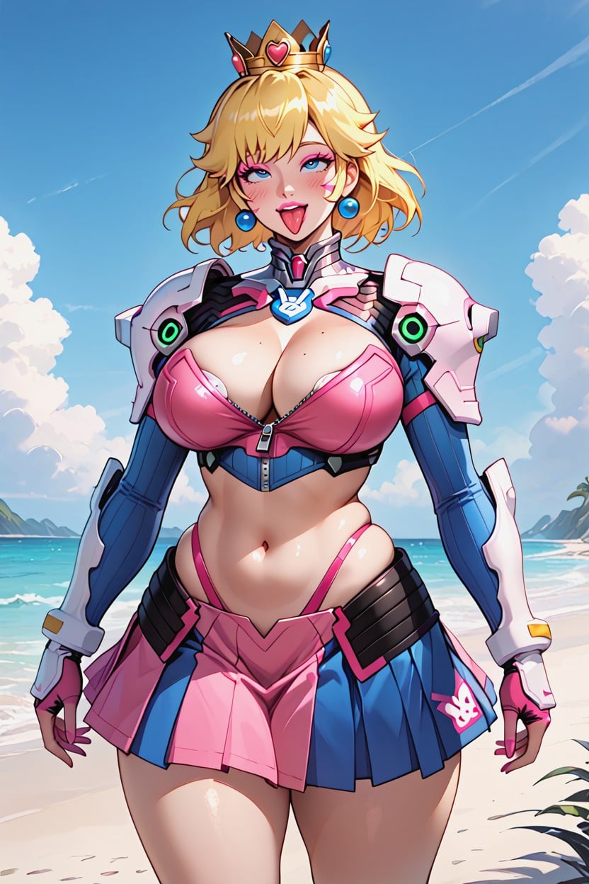 Massive Thighs, Standing, Wide Hips AI Porn