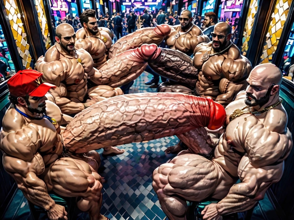 Hyper Bulky, Extreme Deep Throat, Man Men Only AI Gay Porn
