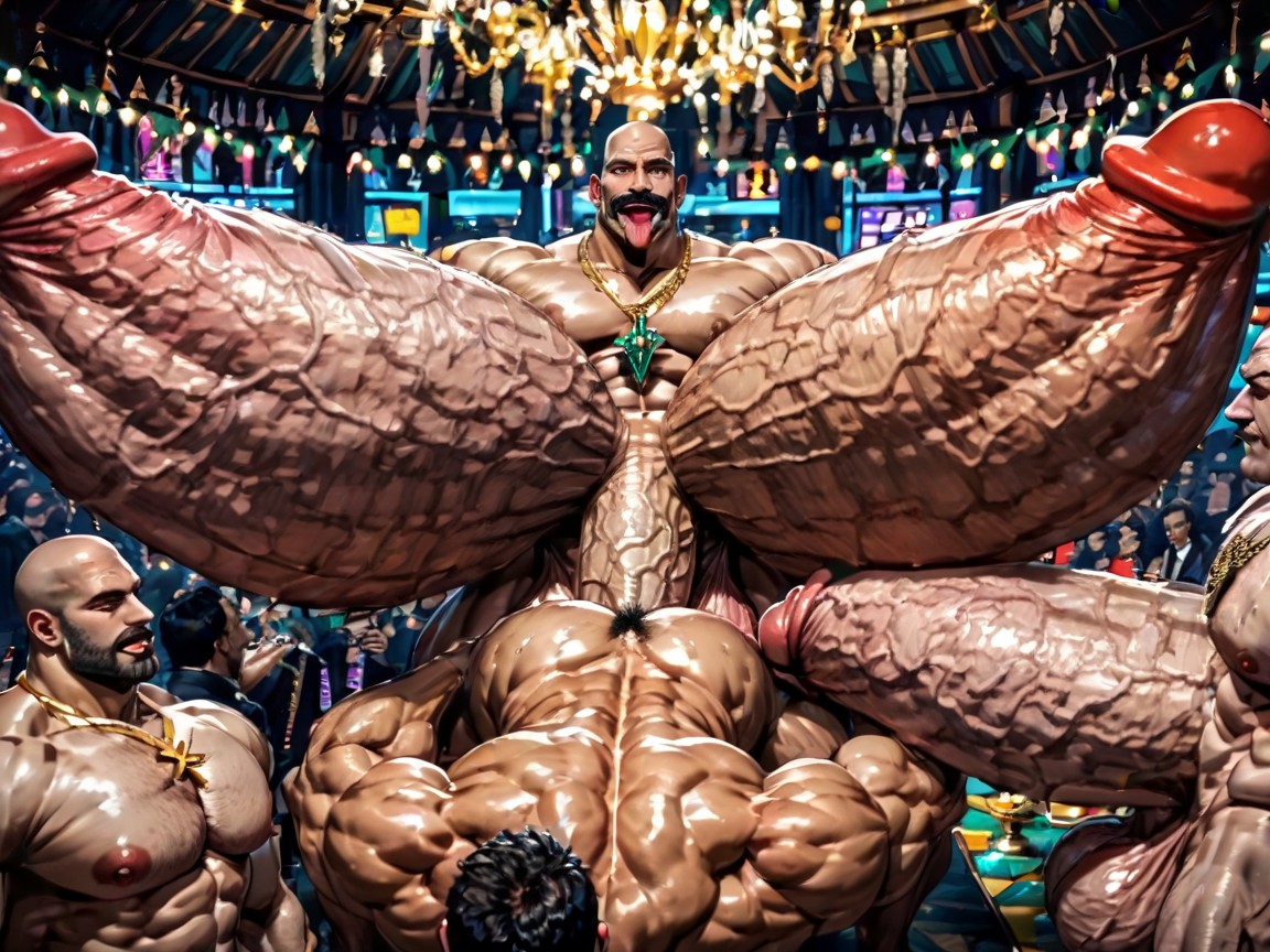 Double Penetration, Harem, Huge Extreme Oversized Ass AI Gay Porn