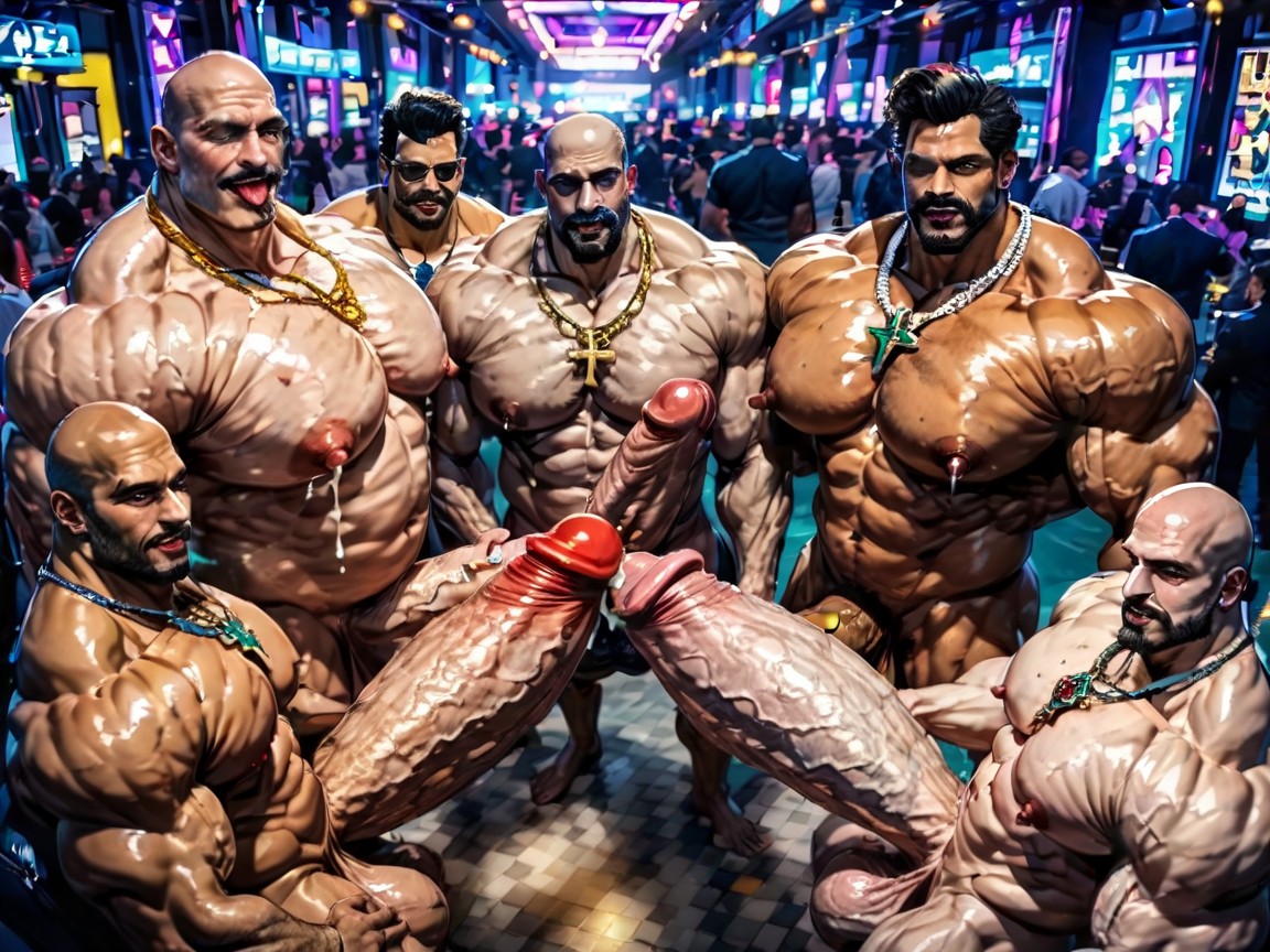 Oiled Skin, Front View, Looking At Viewer AI Gay Porn