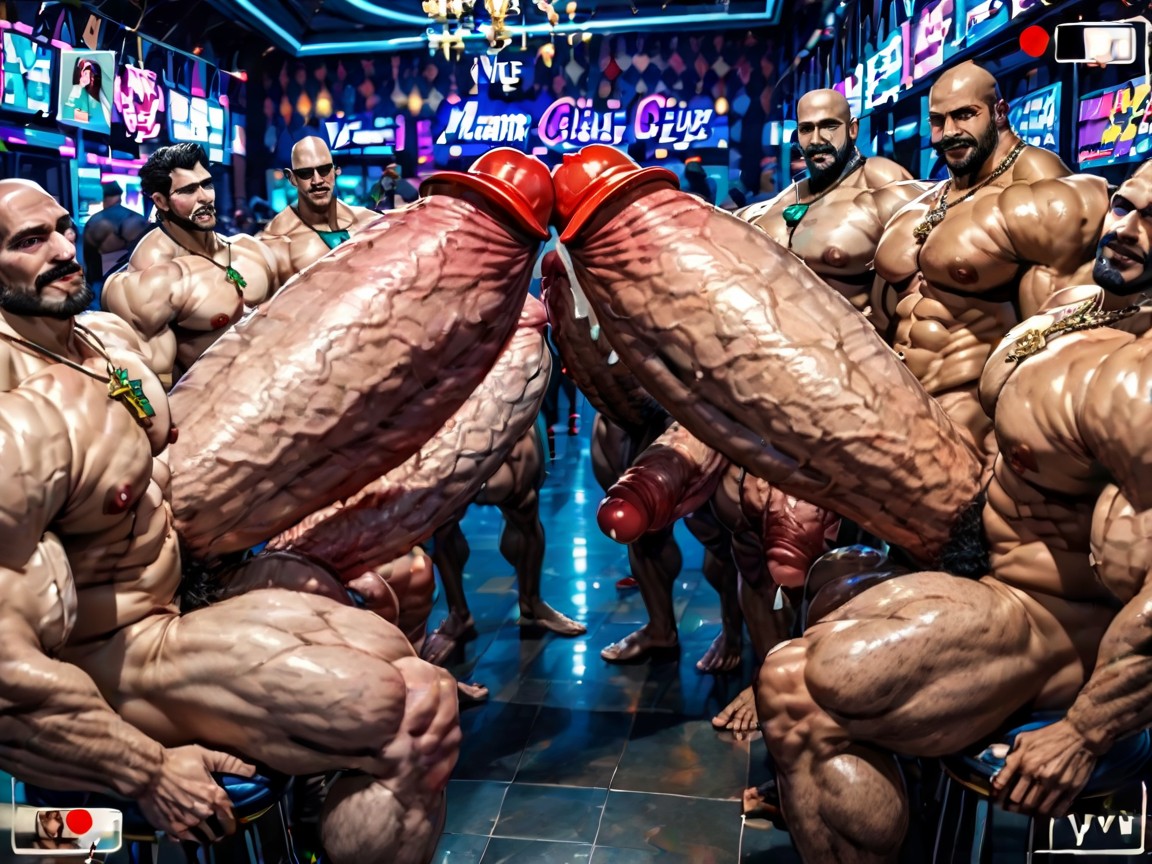 Erect Penis, Oral Double Penetration, Cum Covered Ass AI Gay Porn