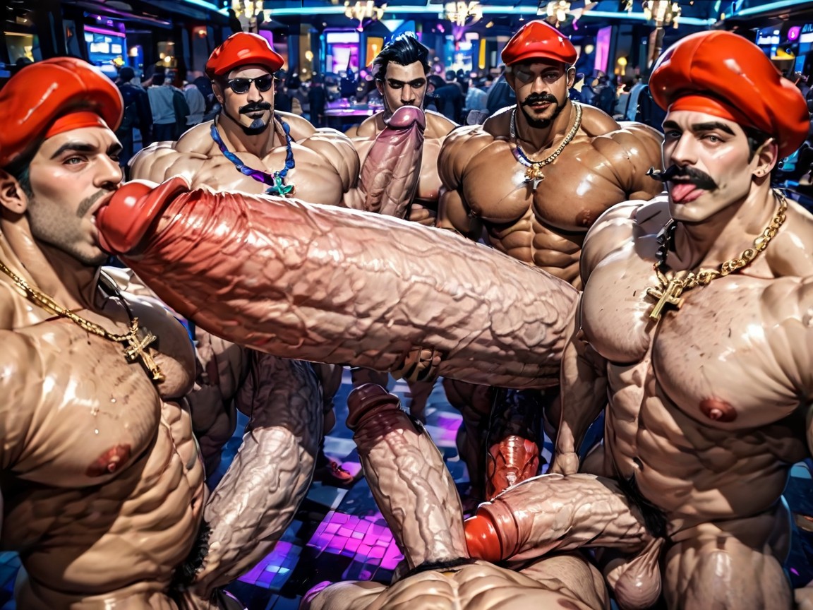 Tanned Skin, Sweaty, Focus Under Boob AI Gay Porn