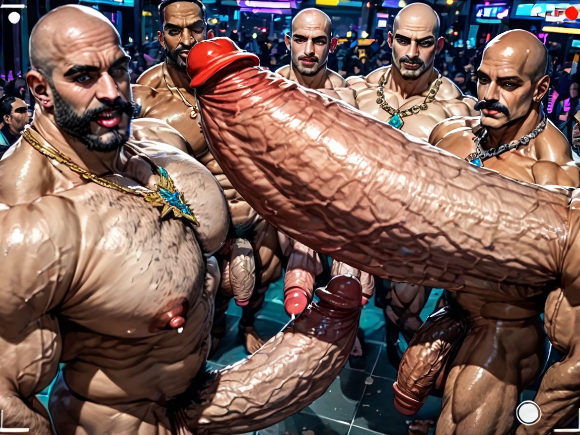 Oiled Skin, Cum Covered Ass, Gay Gangbang AI Gay Porn