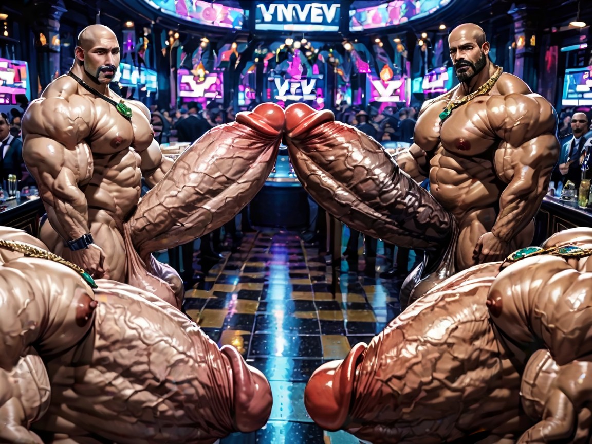 Big Pecs, Triple Penetration In Ass, Double Penetration AI Gay Porn