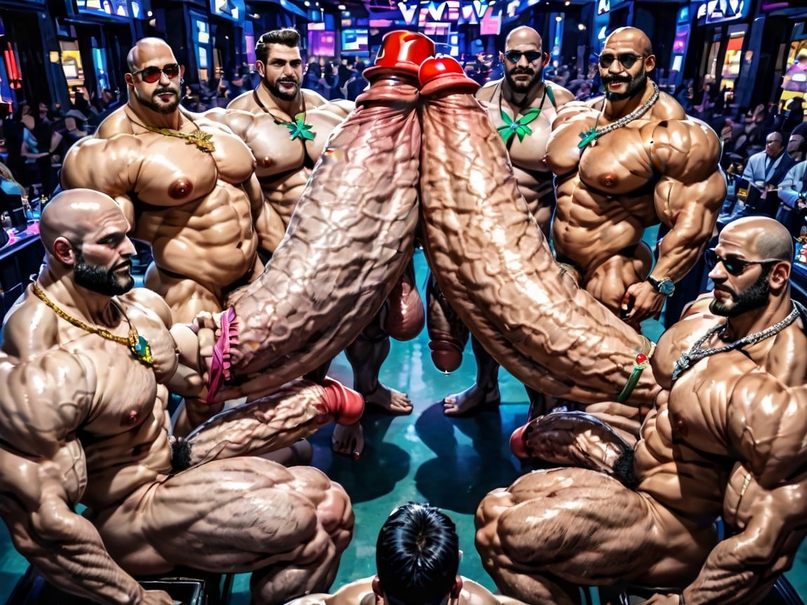 Many People Around, 20+, Extremely Large Ass AI Gay Porn