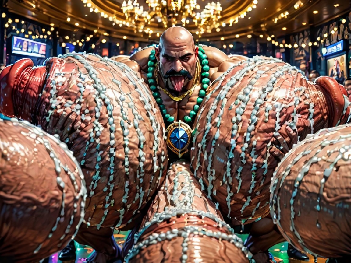 Wide Angle, Cum Covered Ass, Double Penetration In Mouth AI Gay Porn
