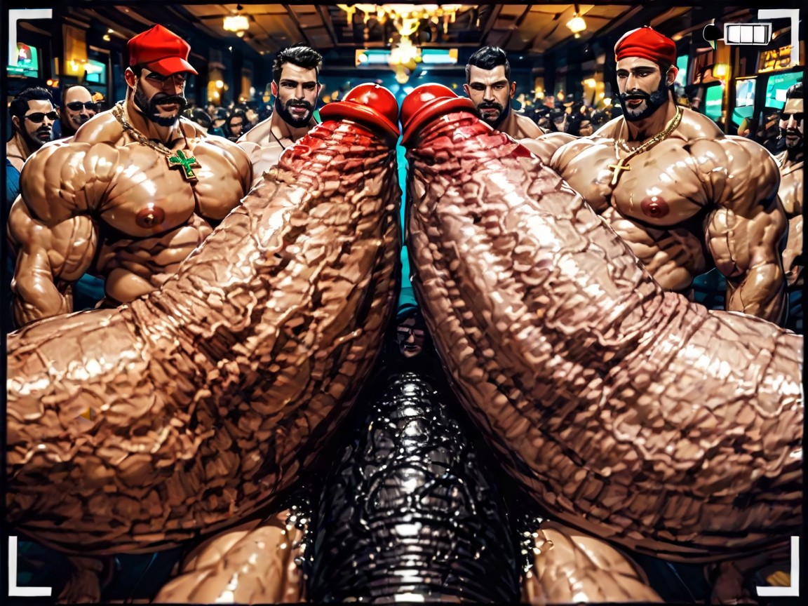 Oral Double Penetration, Extreme Deep Throat, Sideburns AI Gay Porn
