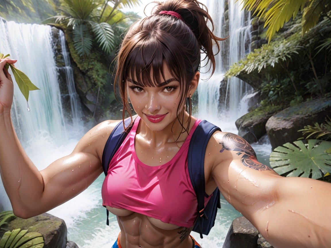 Sporty Shorts, Medium Breast, Medium Ass AI Porn