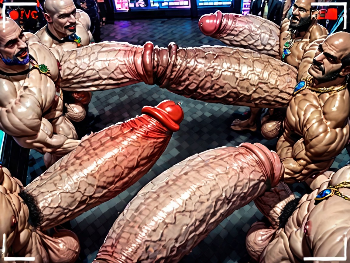 Impossibly Long Hyper Penis, Manbald, Huge Cocks On Ass And In Ass AI Gay Porn