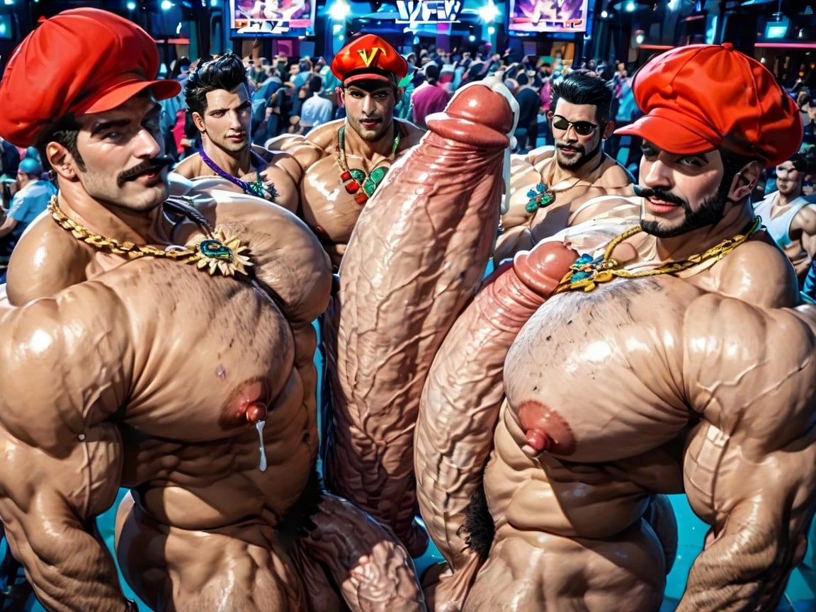 Cum Covered Ass, Huge Extreme Oversized Ass, Tanned Skin AI Gay Porn