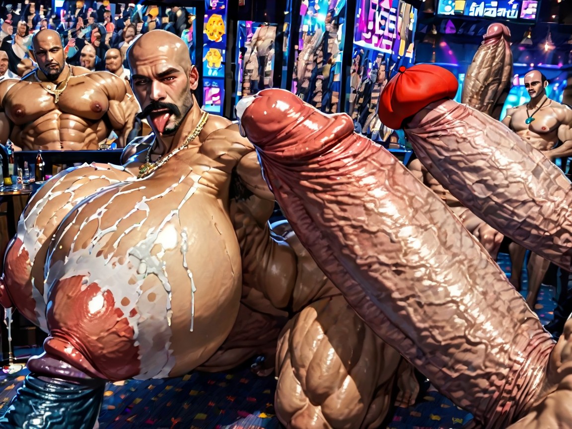 Gay Gangbang, All Hyper Boobs, Huge Cocks On Ass And In Ass AI Gay Porn