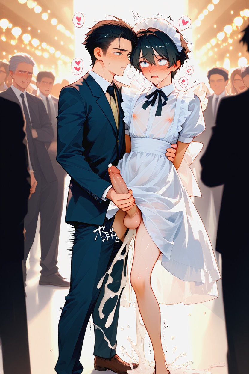 Male Maid, Twitching, Hearts AI Gay Porn