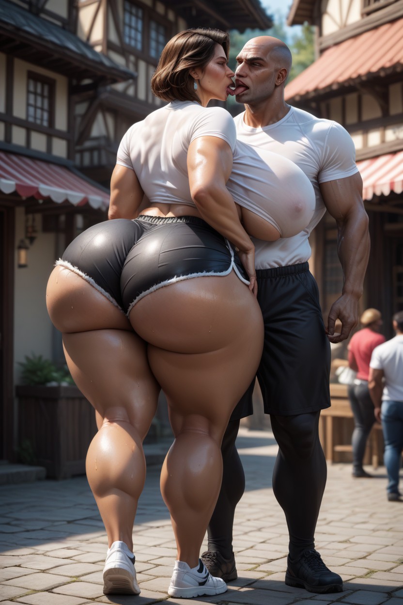 Rear View, Hot Plump Pawg, Fit AI Porn