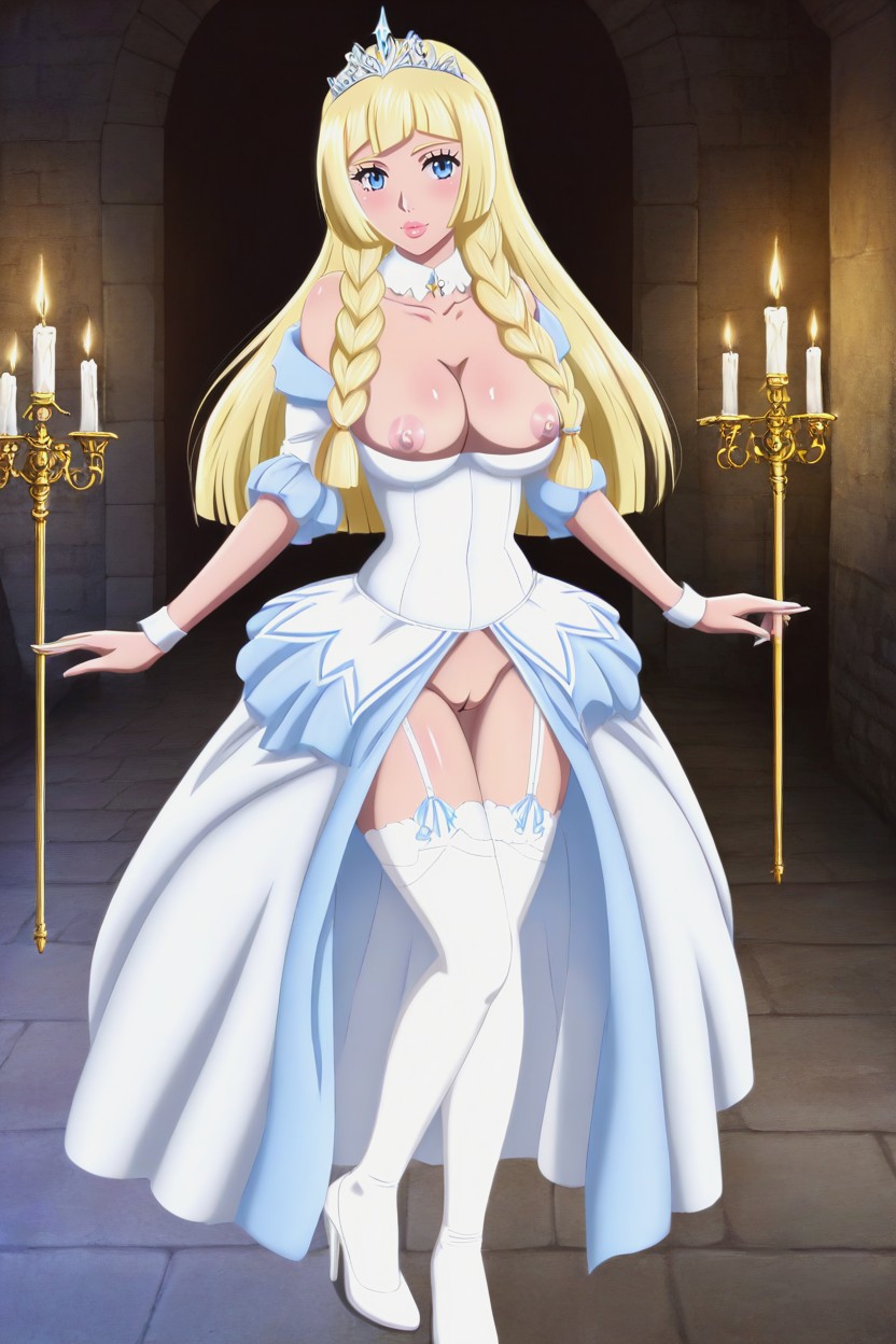 Long Legs, Perfect Legs, Breasts Exposed AI Porn