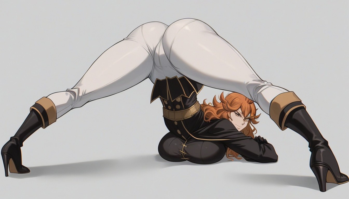 Seductive Eyes, Hard Thighs, Muscular Hentai AI Porn