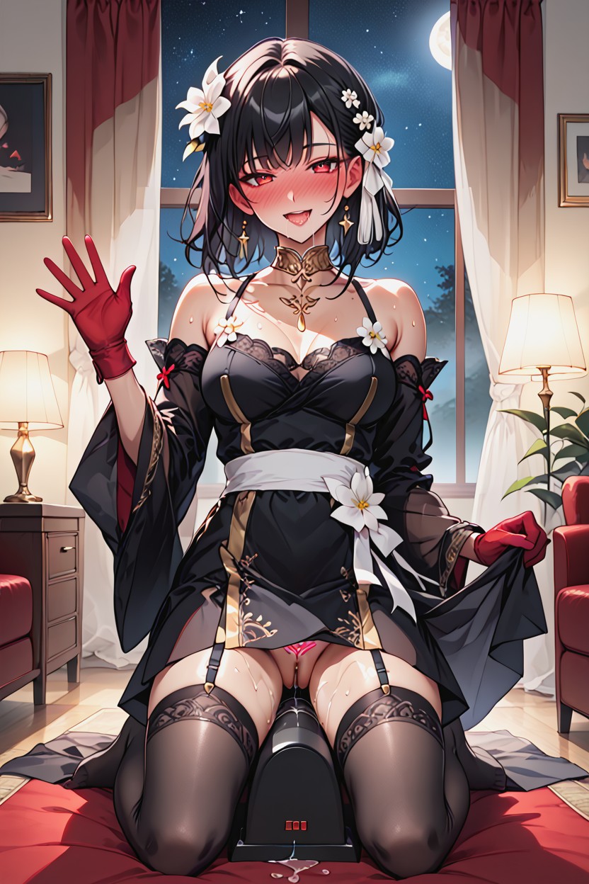 Short Length, Dimly Lit, Saliva Hentai AI Porn