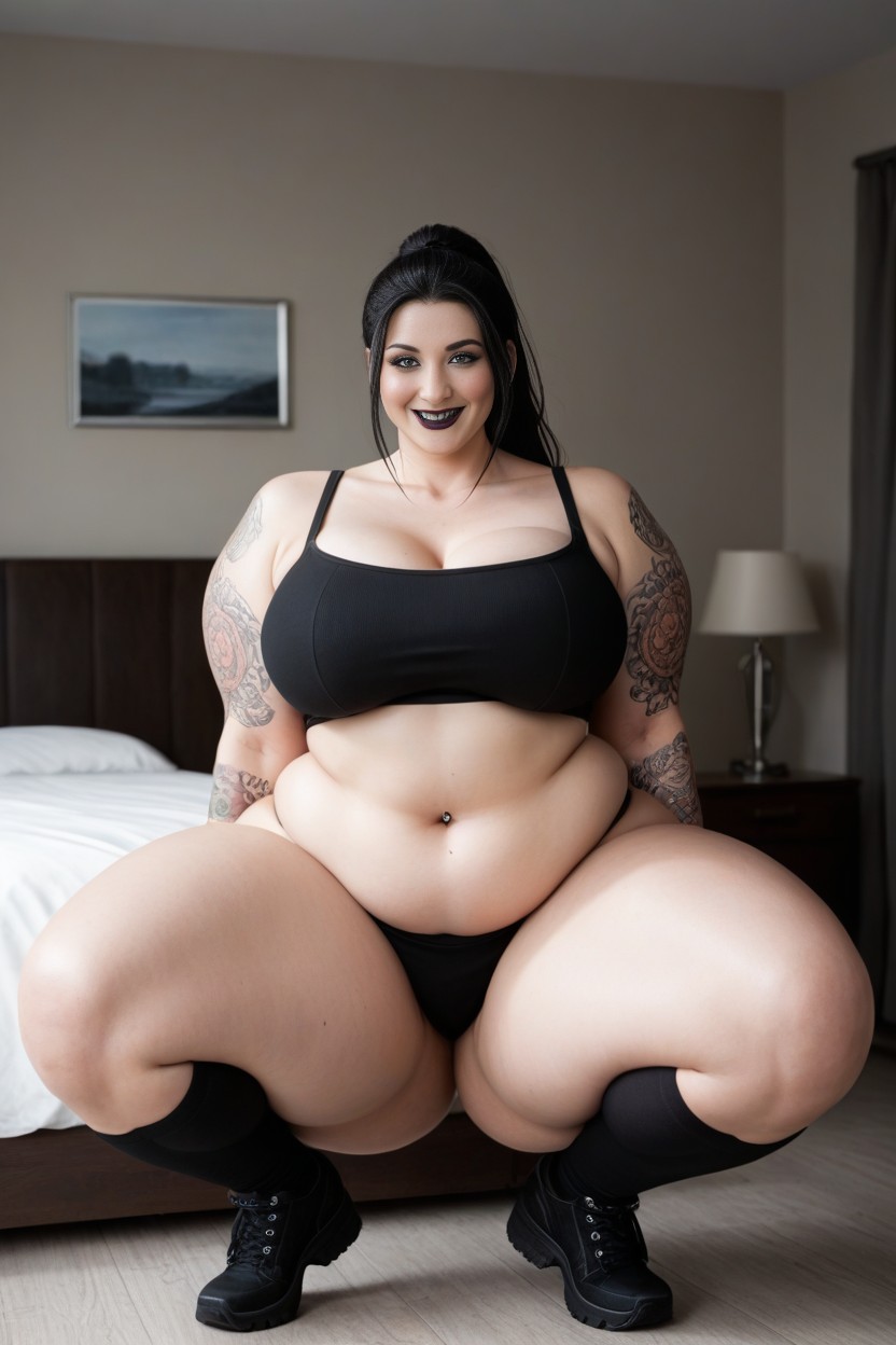 Fat Arms, Extremely Large Ass, Massive Gigantic Hyper Hips AI Porn