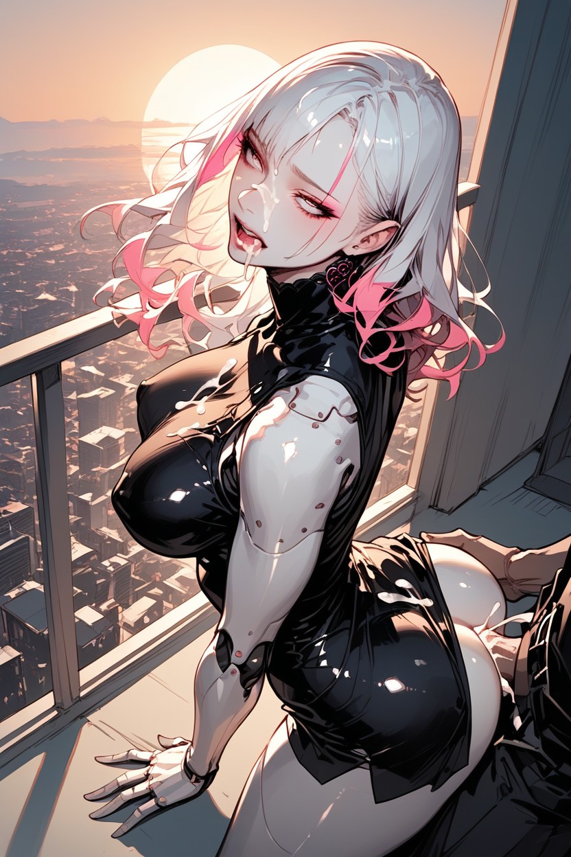 Bare Breasts, Massive Breast, Bending Over AI Porn