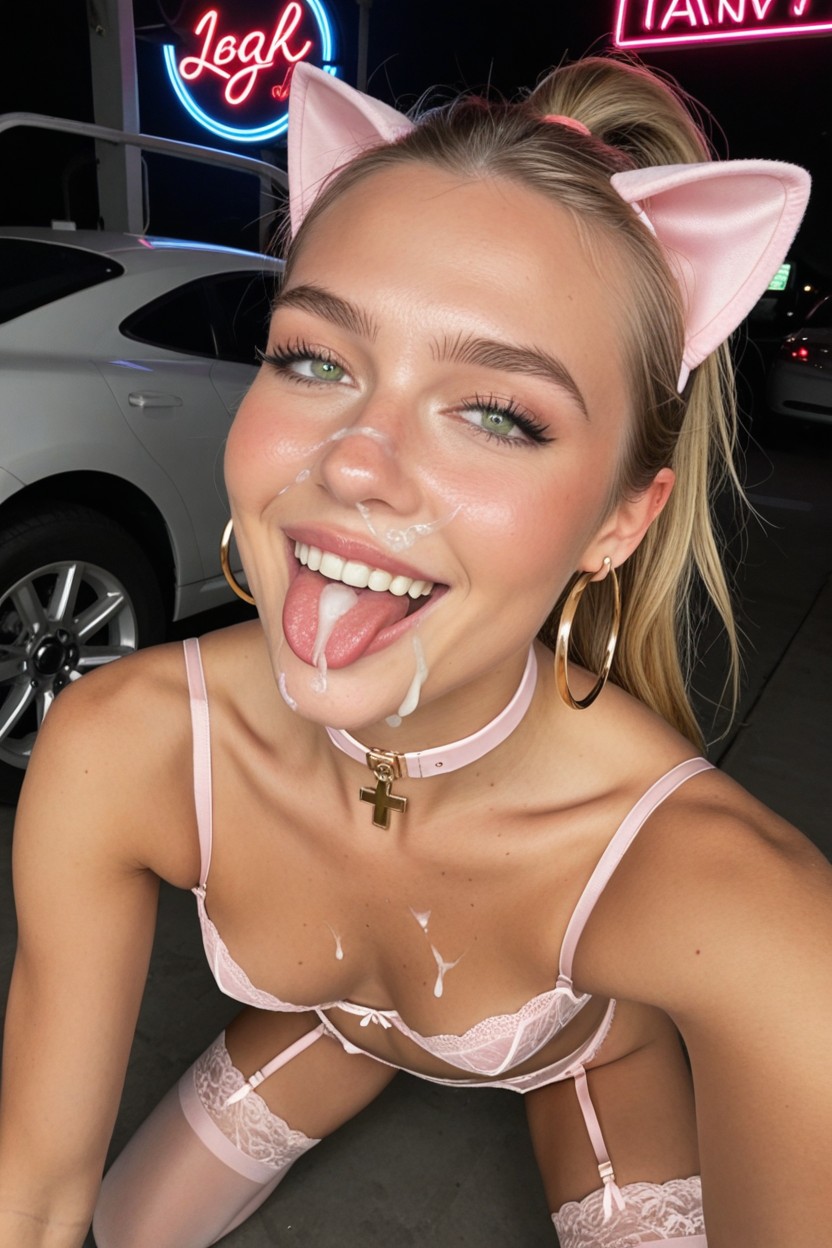Neon, Horny, Cumshot AI Porn