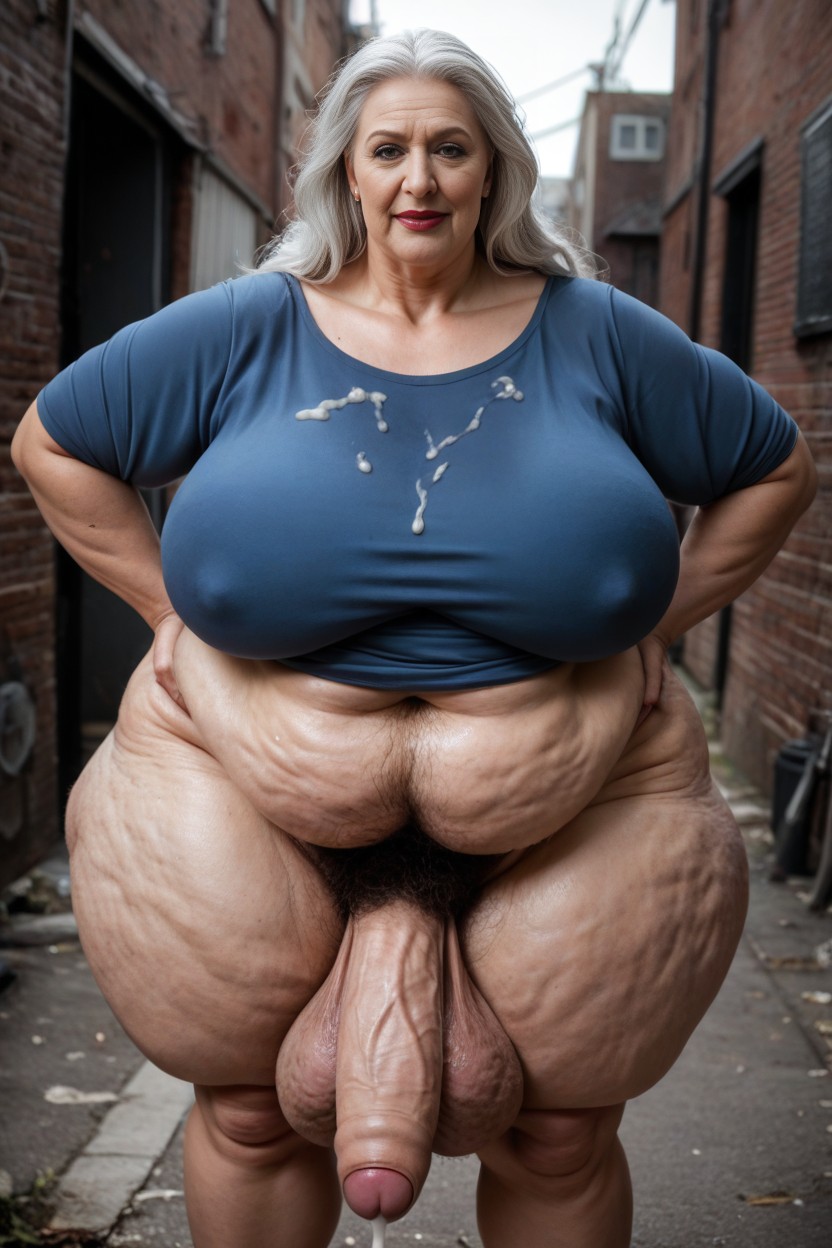 Huge Round, Extremely Wide Hips, Extreme Cellulite AI Porn