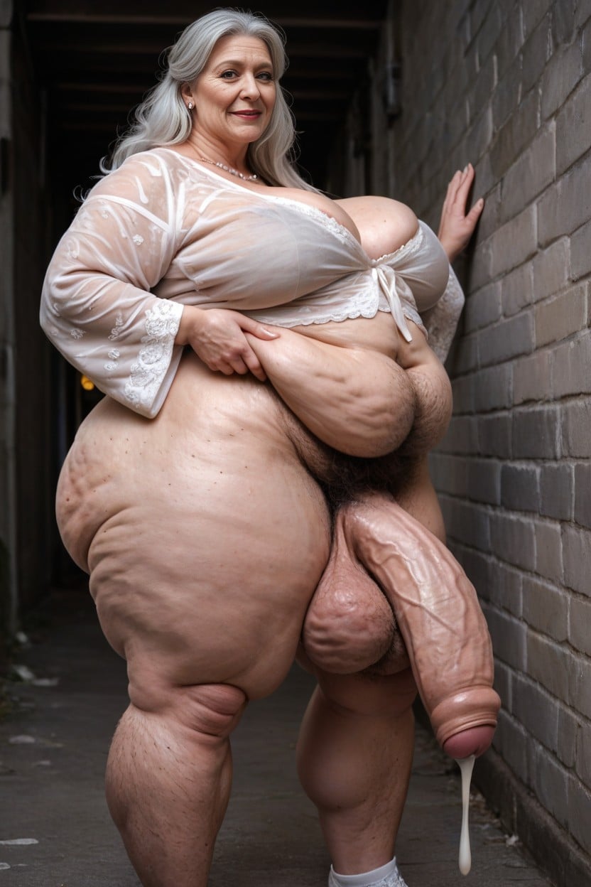 Long Length, Dark Alley, Ssbbw AI Porn