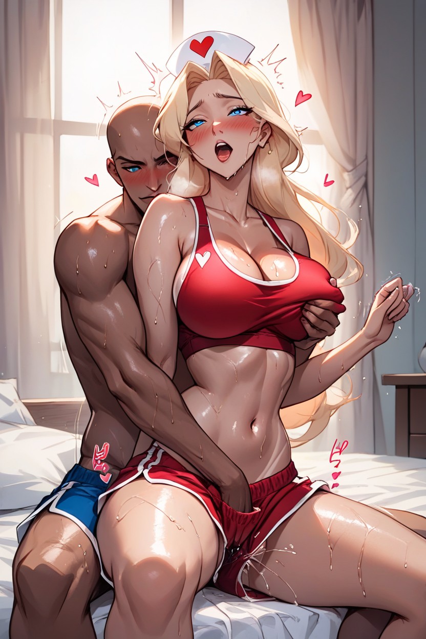 Beautiful Face, Blue Eyes, Fully Naked AI Porn